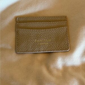 Pom Pom London Tan Card Holder